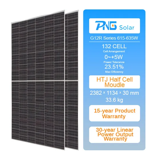 PNG Half Cell Solar Panel 182mm 210mm 450W 460W 550W 580W 600W 670W 9bb 10bb 12bb Perc