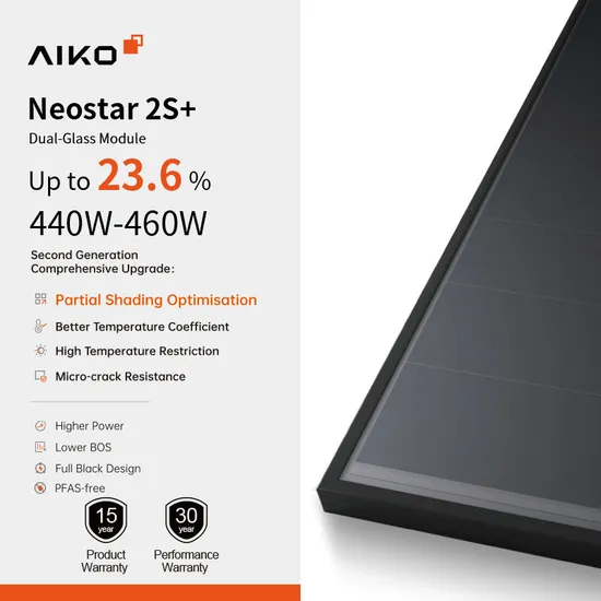 Aiko N Type ABC Cells High Power 440W 445W 450W Solar Panel Photovoltaic Higher Efficiency up to 23.3%